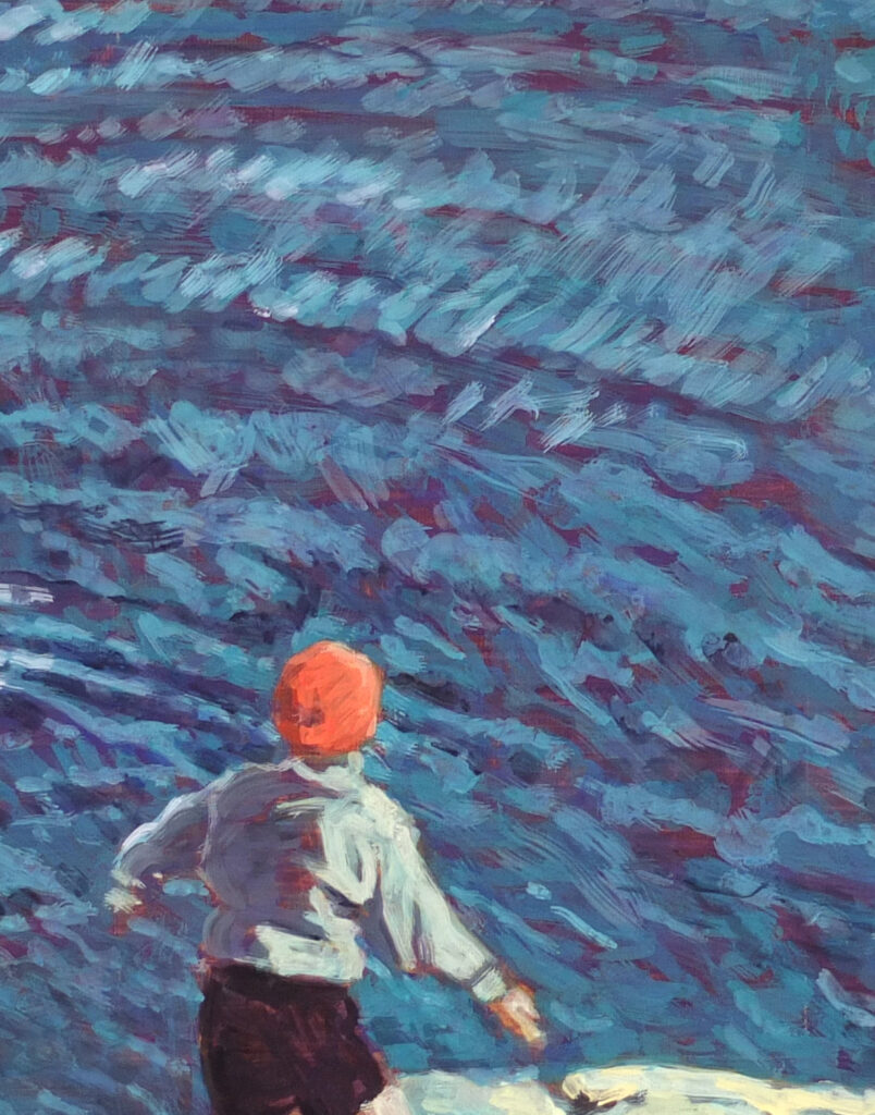 Der Wurf • gouache / 64 x 93 cm (extrait)